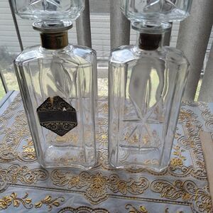 Vintage Schenley Embossed Whiskey Bottle Decanter w/Stoppers 1950’s …